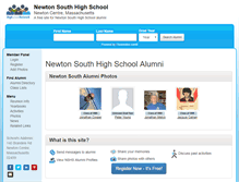 Tablet Screenshot of newtonsouthhighschool.org